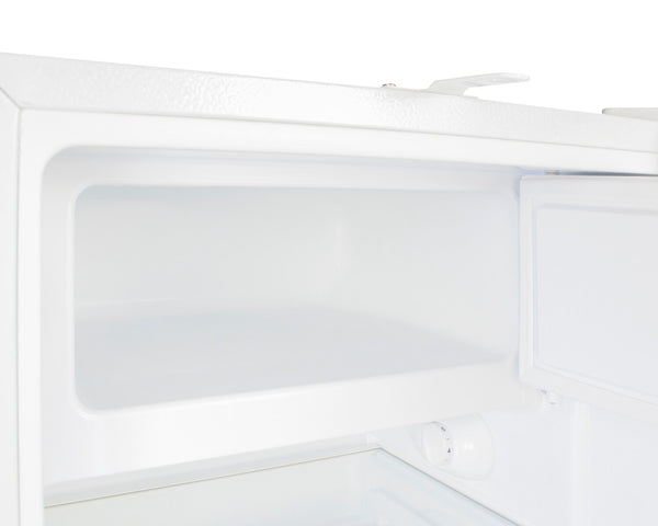 Summit Appliance 2.68-cu ft Built-In Mini Fridge with Freezer ( Stainless steel door and white cabinet )