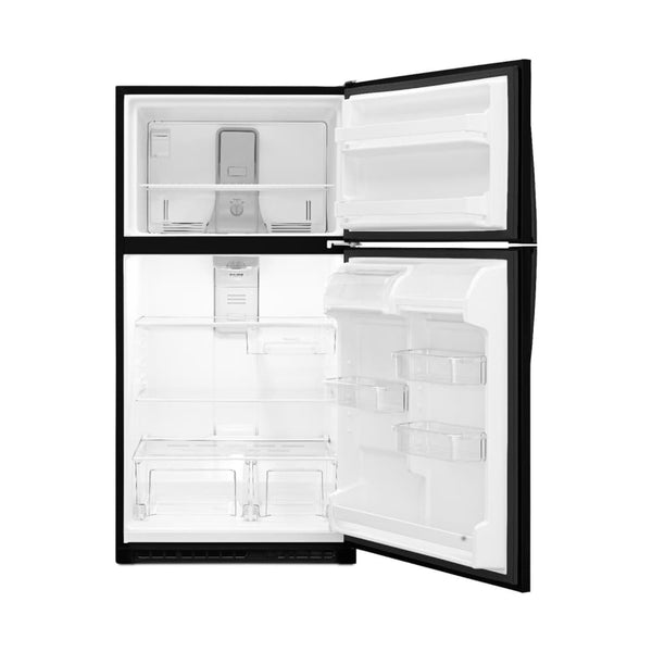 Whirlpool 20.5-cu ft Top-Freezer Refrigerator ( Black )