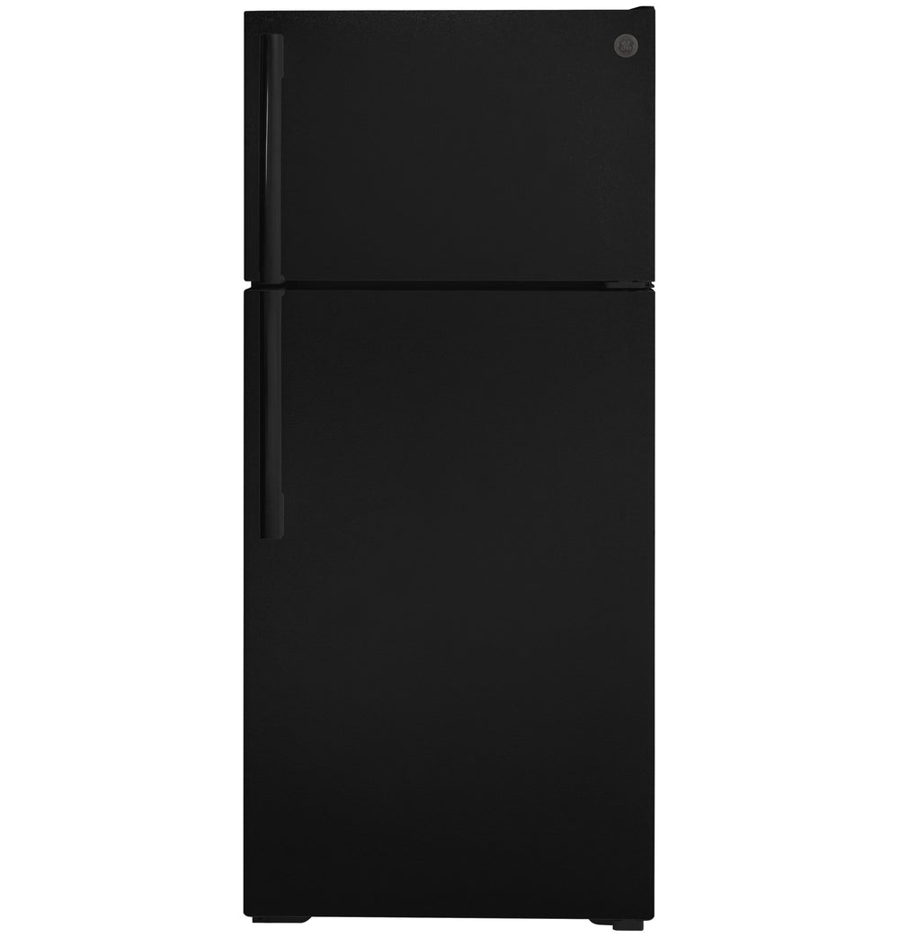 GE 16.6-cu ft Top-Freezer Refrigerator ( Black ) ENERGY STAR Certified