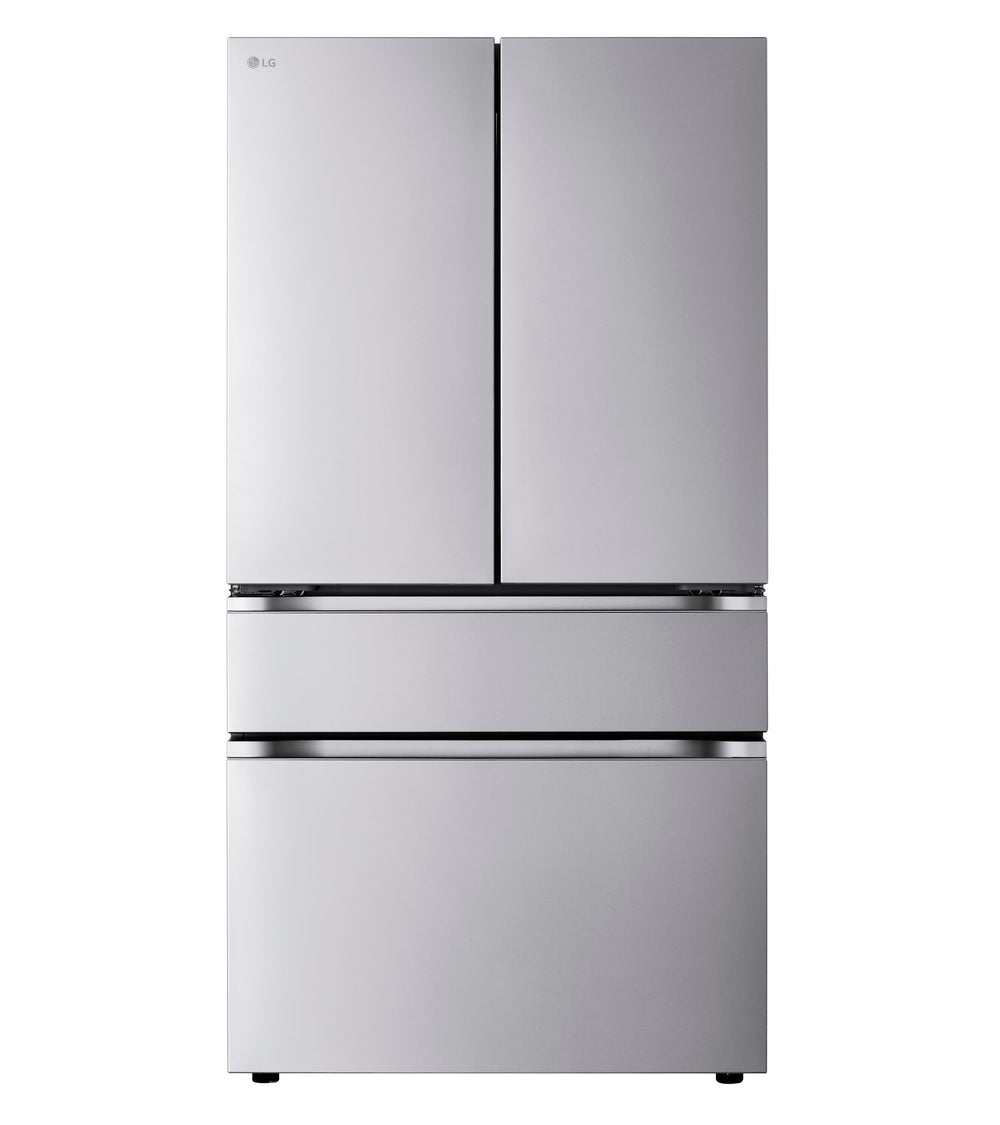 LG Standard-Depth 29.6-cu ft 4 -Door Smart Compatible French Door Refrigerator with Ice Maker with Water Dispenser ( PrintProof Stainless Steel ) ENERGY STAR Certified