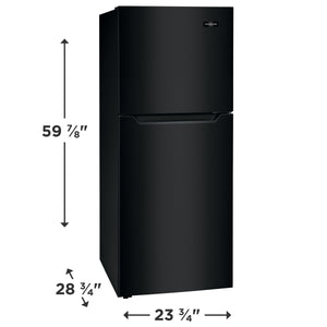 Frigidaire 11.6-cu ft Counter-Depth Top-Freezer Refrigerator ( Black ) Garage Ready ENERGY STAR Certified