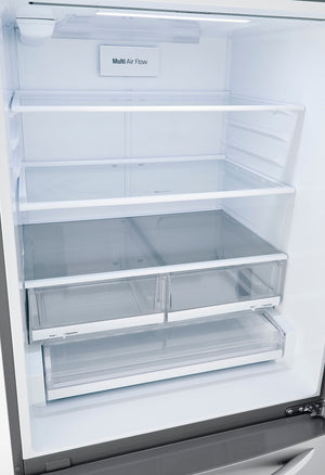LG 25.5-cu ft Standard-Depth Bottom-Freezer Refrigerator with Ice Maker ( PrintProof Stainless Steel ) ENERGY STAR Certified