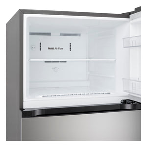 LG 17.5-cu ft Top-Freezer Refrigerator ( PrintProof Stainless Steel ) Garage Ready ENERGY STAR Certified