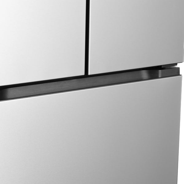 Cosmo Counter-Depth 17.5-cu ft 3 -Door French Door Refrigerator with Ice Maker ( Stainless Steel ) ENERGY STAR Certified