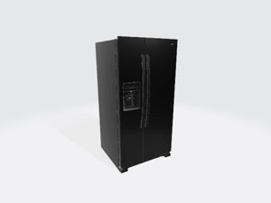 Amana 21.4-cu ft Side-by-Side Refrigerator with Ice Maker ,Water and Ice Dispenser ( Black )