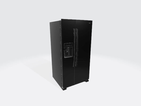 Amana 21.4-cu ft Side-by-Side Refrigerator with Ice Maker ,Water and Ice Dispenser ( Black )