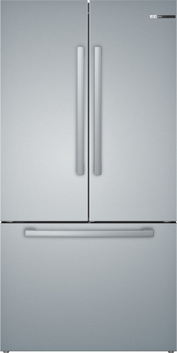 Bosch Counter-Depth 800 Series 21-cu ft 3 -Door French Door Refrigerator with Ice Maker with Water Dispenser ( Stainless steel ) ENERGY STAR Certified