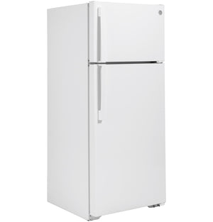 GE 17.5-cu ft Top-Freezer Refrigerator ( White )