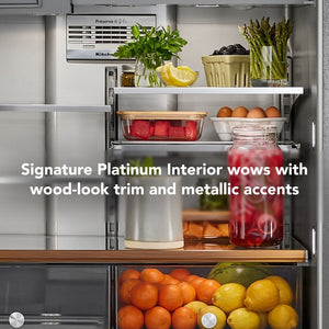 KitchenAid Standard-Depth 26.2-cu ft 4 -Door French Door Refrigerator with Ice Maker with Water and Ice Dispenser ( PrintShield Stainless )