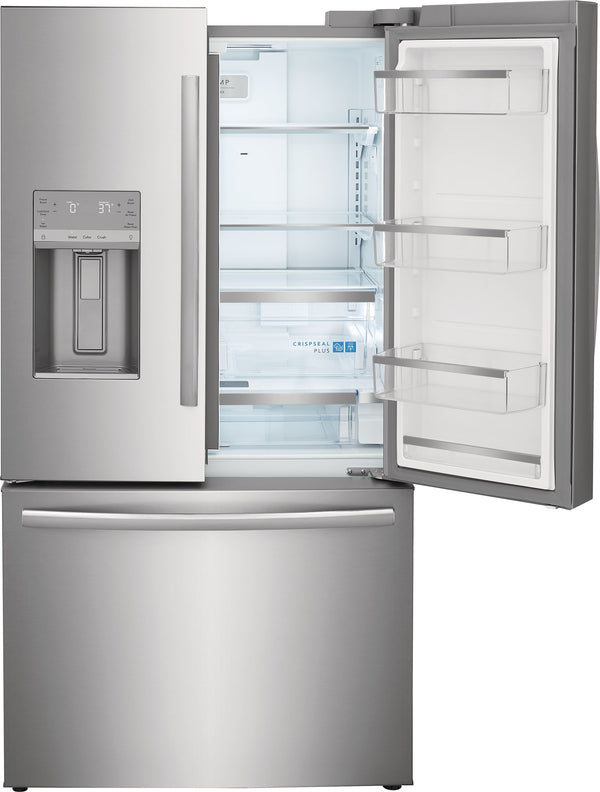 Frigidaire Gallery Counter-Depth 22.6-cu ft 3 -Door French Door Refrigerator with Dual Ice Maker with Water and Ice Dispenser ( Fingerprint Resistant Stainless Steel ) ENERGY STAR Certified