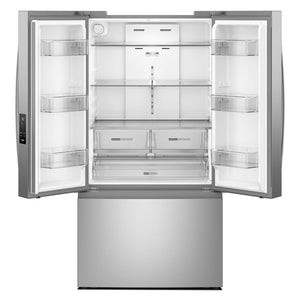 Whirlpool Standard-Depth 30.52-cu ft 3 -Door French Door Refrigerator with Ice Maker with Water Dispenser ( Fingerprint Resistant Stainless Finish ) ENERGY STAR Certified