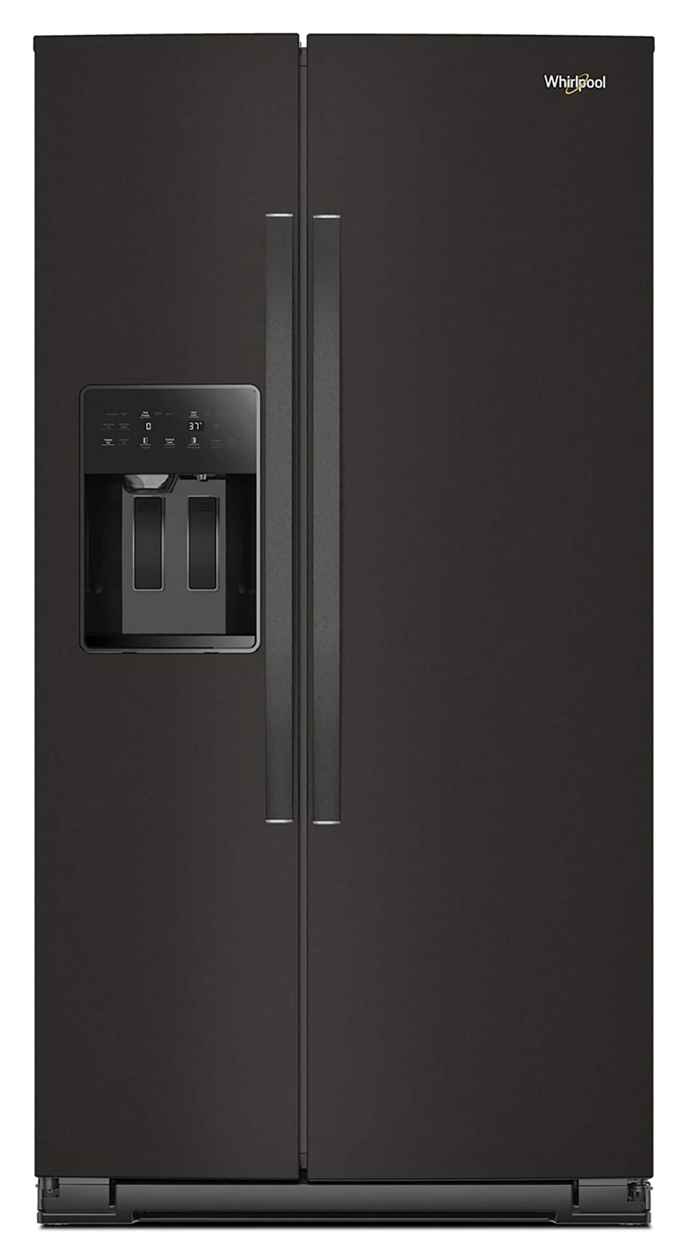 Whirlpool 28.7-cu ft Side-by-Side Refrigerator with Ice Maker ,Water and Ice Dispenser ( Black Stainless Finish )