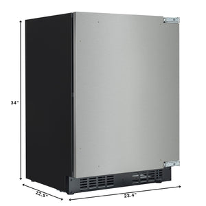 KoolMore 3.7-cu ft Freezerless Refrigerator ( Black )