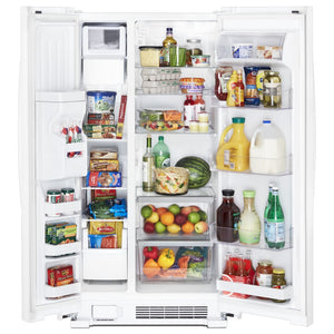 Whirlpool 24.6-cu ft Side-by-Side Refrigerator with Ice Maker ,Water and Ice Dispenser ( White )