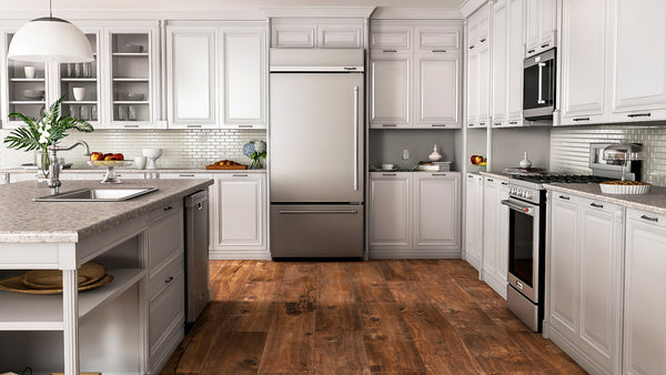 KitchenAid 20.9-cu ft Counter-Depth Built-In Bottom-Freezer Refrigerator with Ice Maker ( Stainless steel ) ENERGY STAR Certified