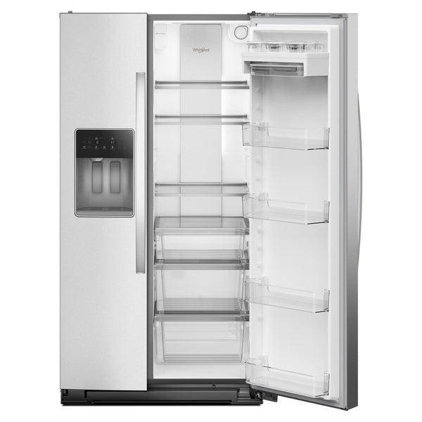 Whirlpool 20.85-cu ft Side-by-Side Refrigerator with Ice Maker ,Water and Ice Dispenser ( Fingerprint Resistant Stainless Finish )
