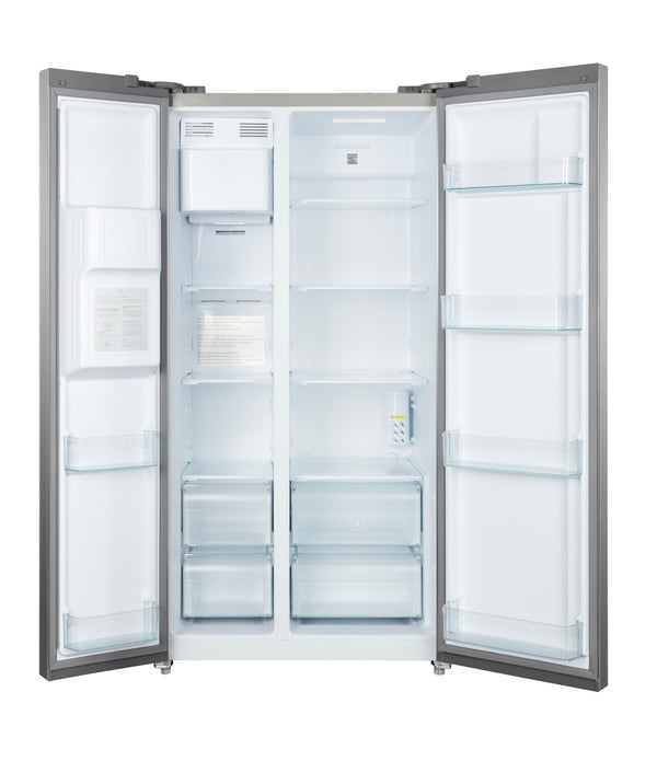 Kenmore 20-cu ft Counter-Depth Side-by-Side Refrigerator with Ice Maker ,Water and Ice Dispenser ( Stainless Steel ) ENERGY STAR Certified