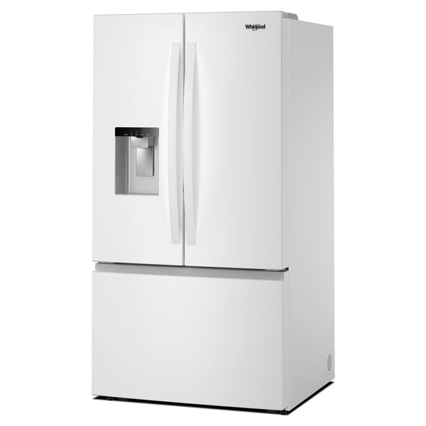 Whirlpool Standard-Depth 29.58-cu ft 3 -Door French Door Refrigerator with Dual Ice Maker with Water and Ice Dispenser ( White ) ENERGY STAR Certified