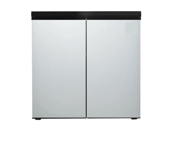 undefined 5.5-cu ft Mini Fridge with Freezer ( Black Cabinet with Silver Doors )