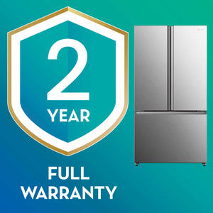 Hisense PureFlat Standard-Depth 26.6-cu ft 3 -Door French Door Refrigerator with Ice Maker with Water Dispenser ( Fingerprint resistant stainless steel ) ENERGY STAR Certified